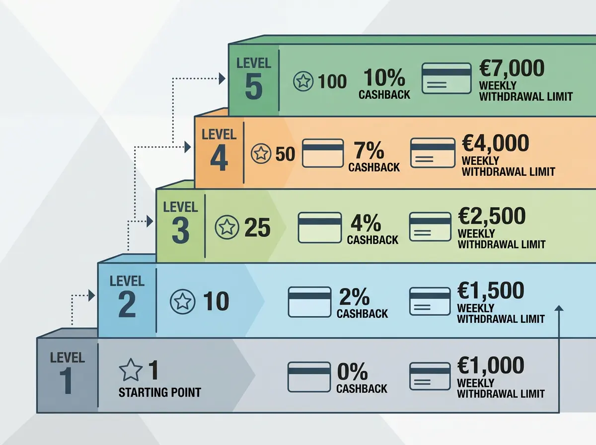 WinShark VIP: 100 Levels, Cashback und höhere Limits